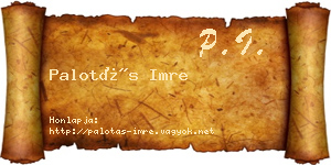Palotás Imre névjegykártya